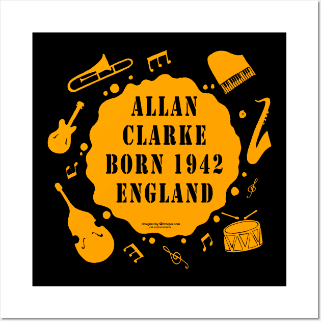 Allan Clarke born 1942 England Music D42 Wall Art by Onlymusicians